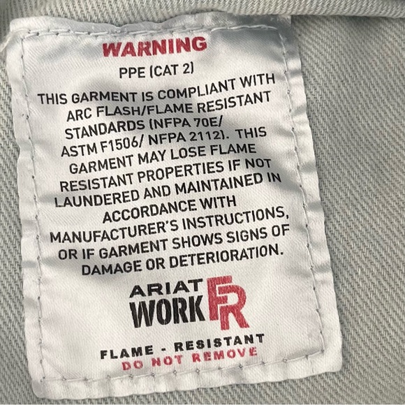 Ariat Jeans Mens W44 Blue Denim 44X32 M3 Loose FR Flame Resistant Western Cowboy - Picture 12 of 16